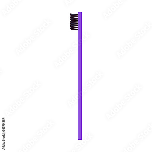 Toothbrush cartoon vector illustration of icon.Cartoon vector icon brush of tooth. Isolated illustration of toothbrush on white background.
