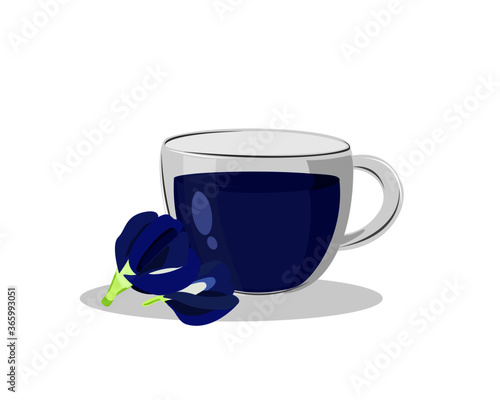  sweet butterfly pea tea or blue pea