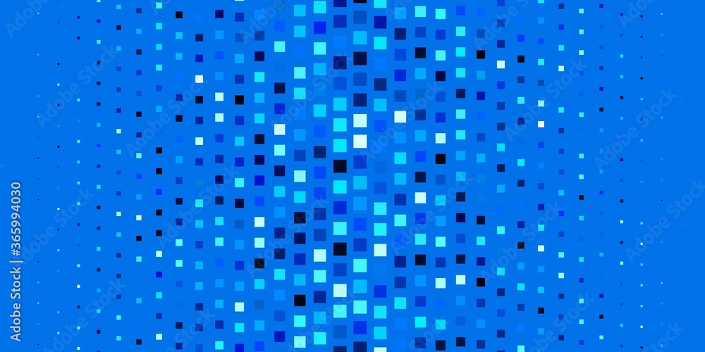 Light BLUE vector pattern in square style. Modern design with rectangles in abstract style. Design for your business promotion.