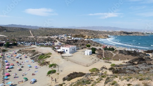 aerial view of a village