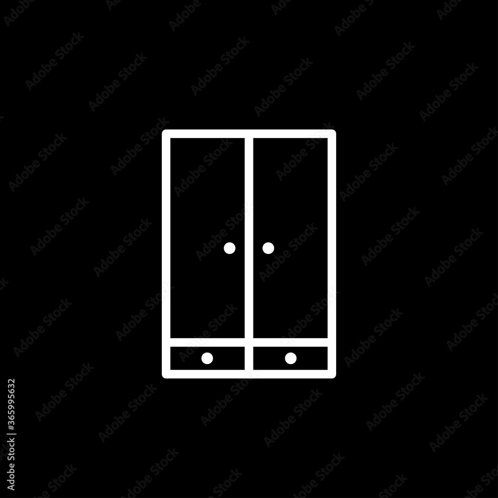 Cupboard icon, furniture and home decor icons. Vector illustration. Cupboard icon, furniture and home decor icons. Vector illustration.