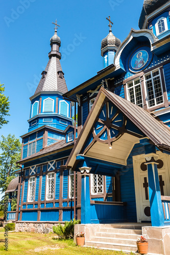 Orthodox church in Puchly village, north eastern Poland, Europe photo