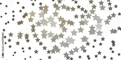 Light Gray vector texture with beautiful stars. Decorative illustration with stars on abstract template. Best design for your ad, poster, banner.