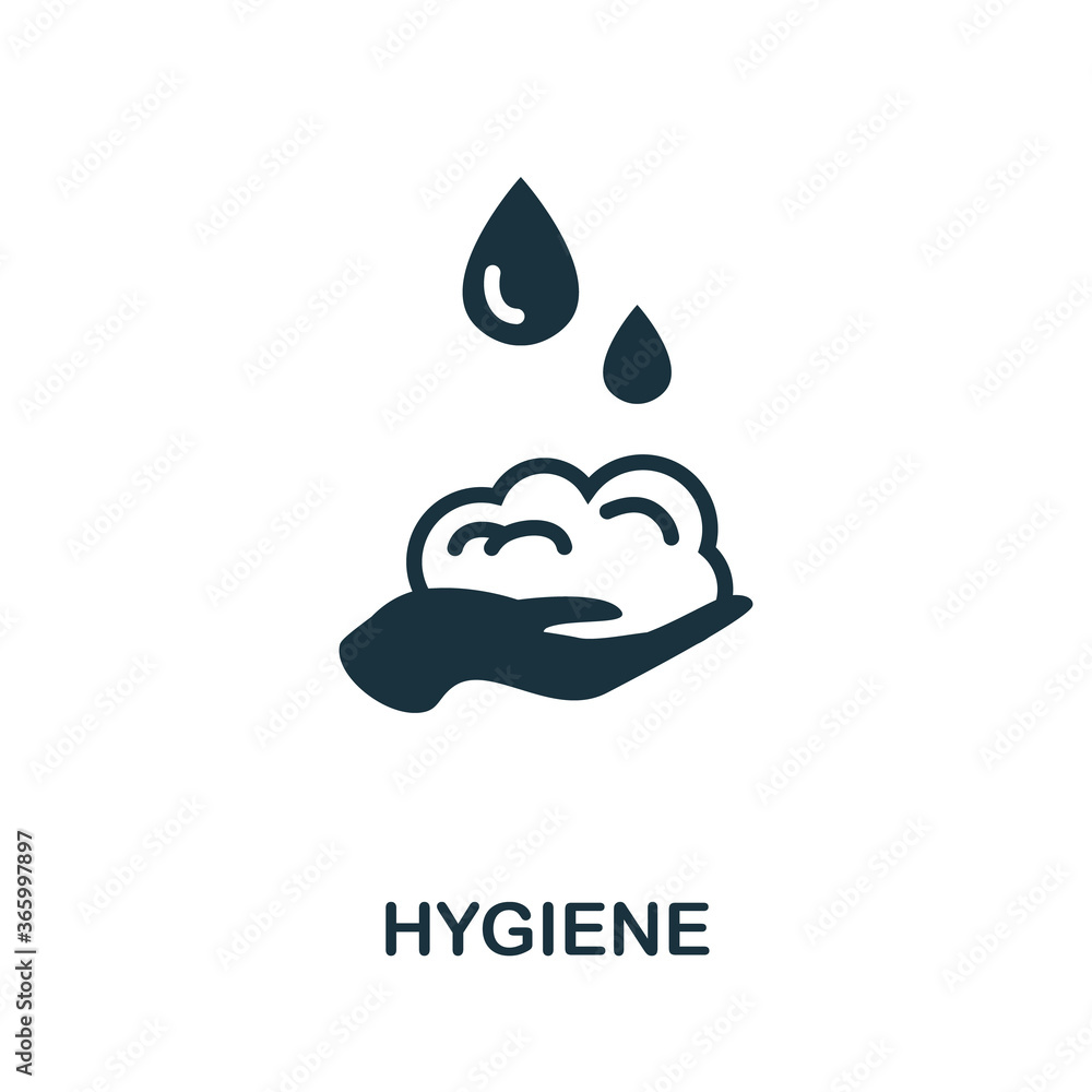 Hygiene icon. Monochrome simple Hygiene icon for templates, web design and infographics