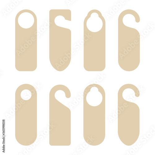 Do not disturb sign template. Door handle hanger