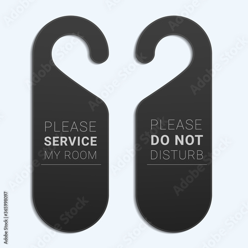 Do not disturb sign template. Door handle hanger