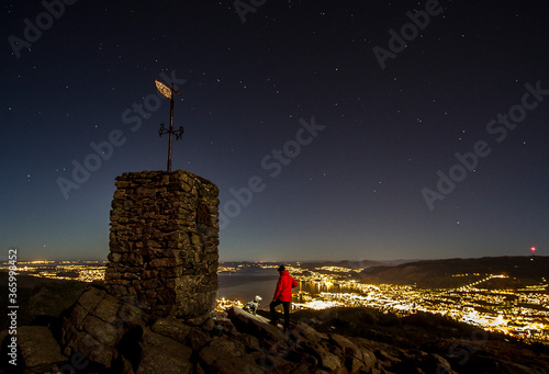 On the mountain top