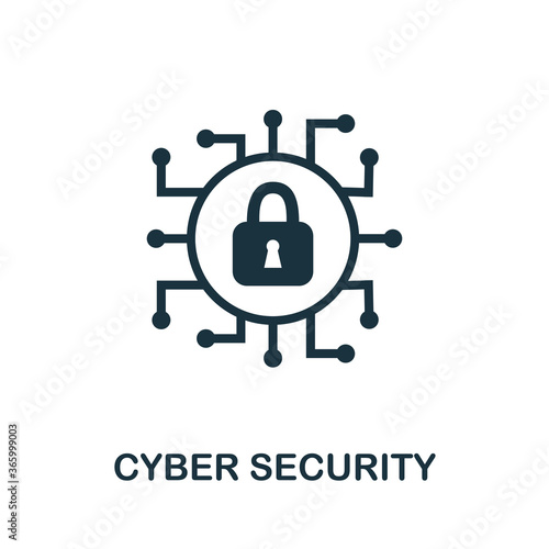 Cyber Security icon. Simple element from internet security collection. Creative Cyber Security icon for web design, templates, infographics and more © Mariia