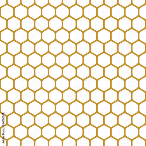 seamless yellow and white honeycomb pattern.