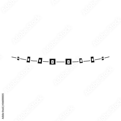 Vector illustration of brackets and braces sign. Web element of brackets and metal stock symbol for web.