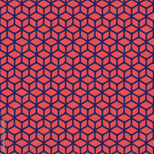 seamless geomatric cubical 3D graphic design pattern.