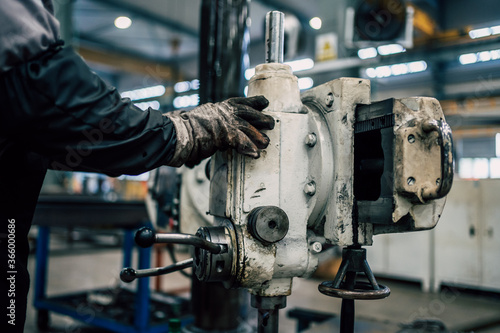 worker working in factory