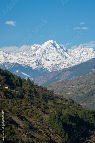 winter season in Chopta , uttrakhand  photo