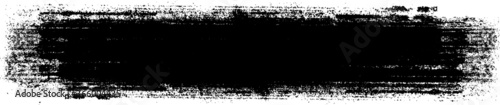 Grunge Paint Roller . Vector brush Stroke . Distressed banner . Black stripes isolated. paintbrush collection . Modern Textured shape . Dry border in Black . Bulge lines