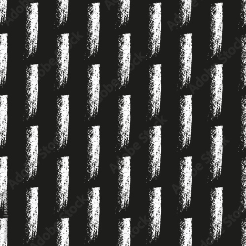 Seamless vector chalk grunge pattern with strokes.