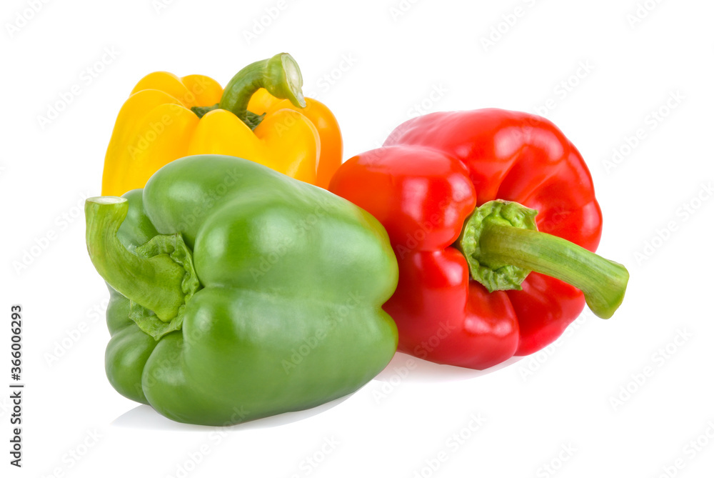 Fresh sweet pepper isolated on white background Fresh sweet pepper isolated on white background