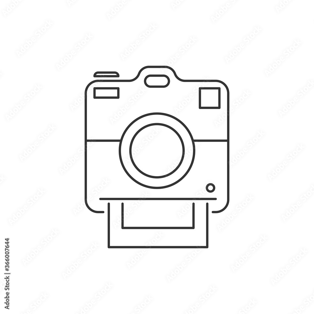 Polaroid camera icon. Photography symbol modern, simple, vector, icon for  website design, mobile app, ui. Vector Illustration Stock Vector | Adobe  Stock