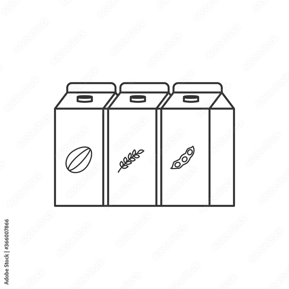 Soy milk box icon. Milk package symbol modern, simple, vector, icon for website design, mobile app, ui. Vector Illustration Soy milk box icon. Milk package symbol modern, simple, vector, icon for website design, mobile app, ui. Vector Illustration