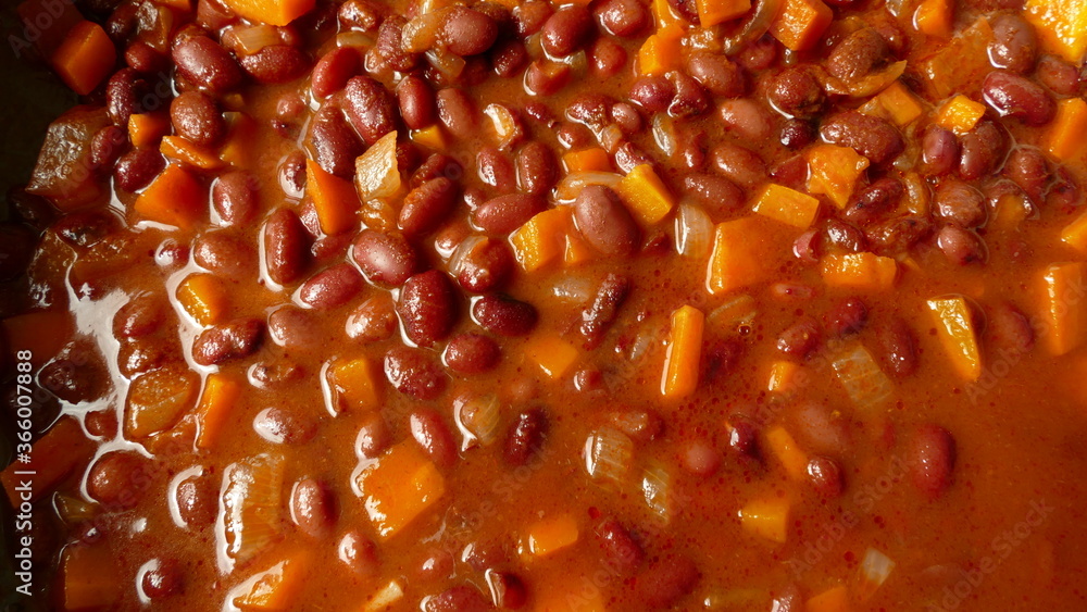beans stewed with vegetables healthy food concept beans stewed with vegetables healthy food concept