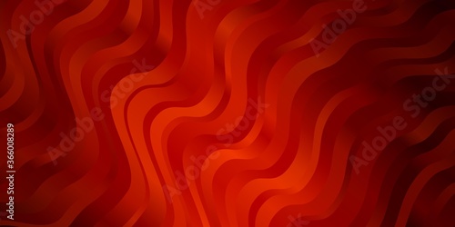 Light Orange vector pattern with lines. Colorful illustration in abstract style with bent lines. Best design for your ad, poster, banner.