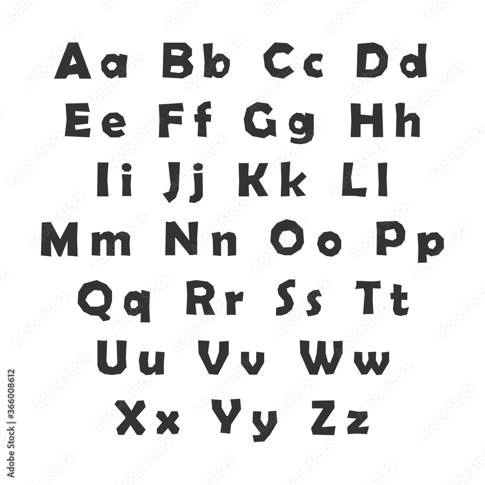 Black English alphabet