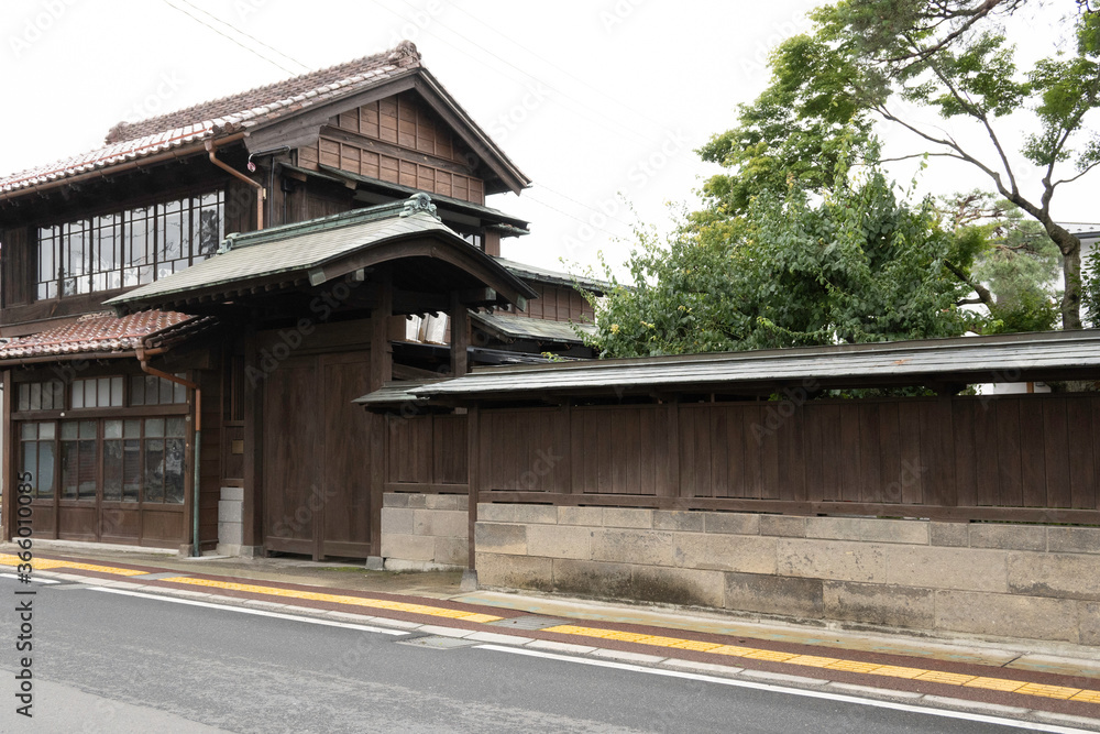 Old house of  Shirakawa Station on Oshu Road, in Shirakawa City, Fukushima Prefecture, Japan