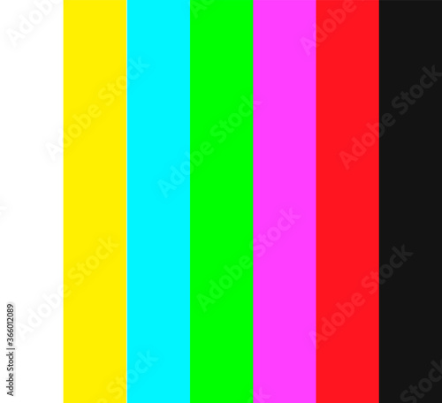 No signal TV test icon isolated on white background. Vector illustration.