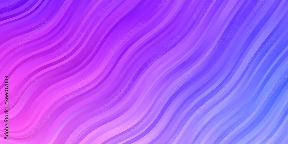 Light Pink, Blue vector backdrop with bent lines. Colorful abstract illustration with gradient curves. Template for your UI design. Light Pink, Blue vector backdrop with bent lines. Colorful abstract illustration with gradient curves. Template for your UI design.