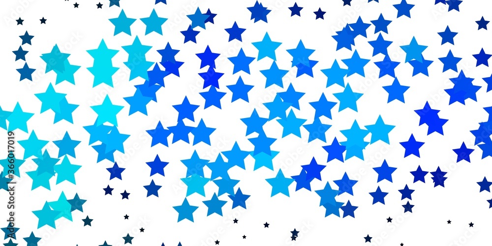 Dark Pink, Blue vector layout with bright stars. Shining colorful illustration with small and big stars. Pattern for websites, landing pages.