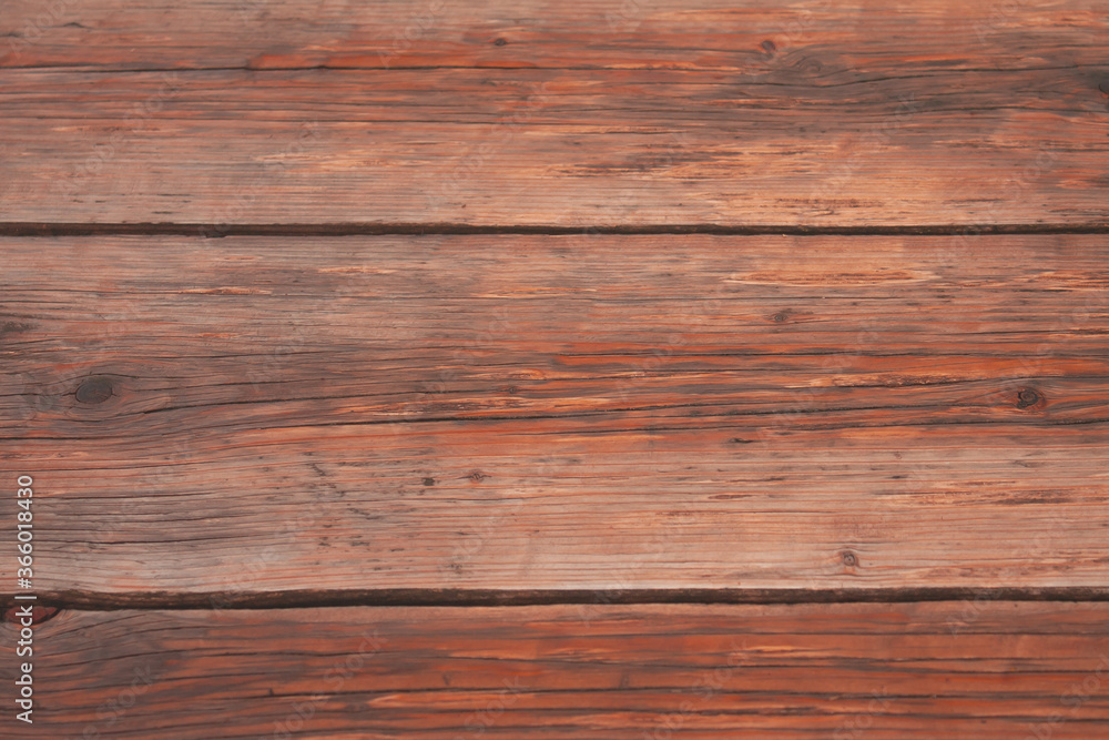 Obraz premium wet wooden boards. background from natural wood in red-brown tones.
