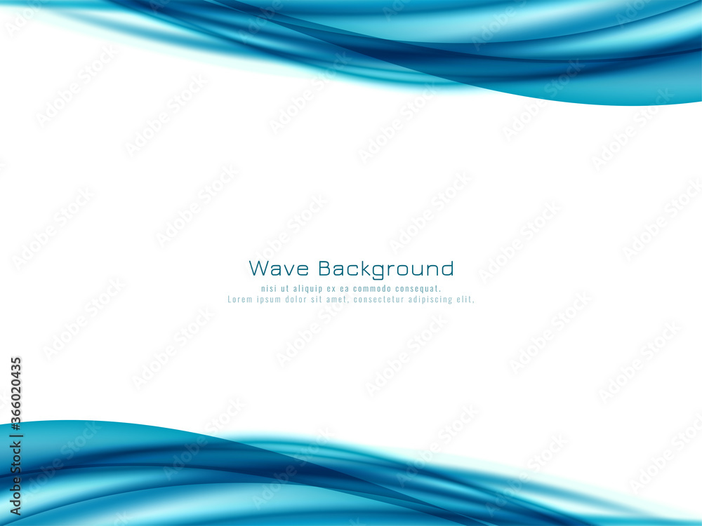 Abstract blue wave design background Abstract blue wave design background