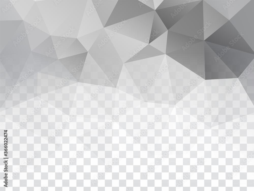Fototapeta premium Abstract geometric design transparent background