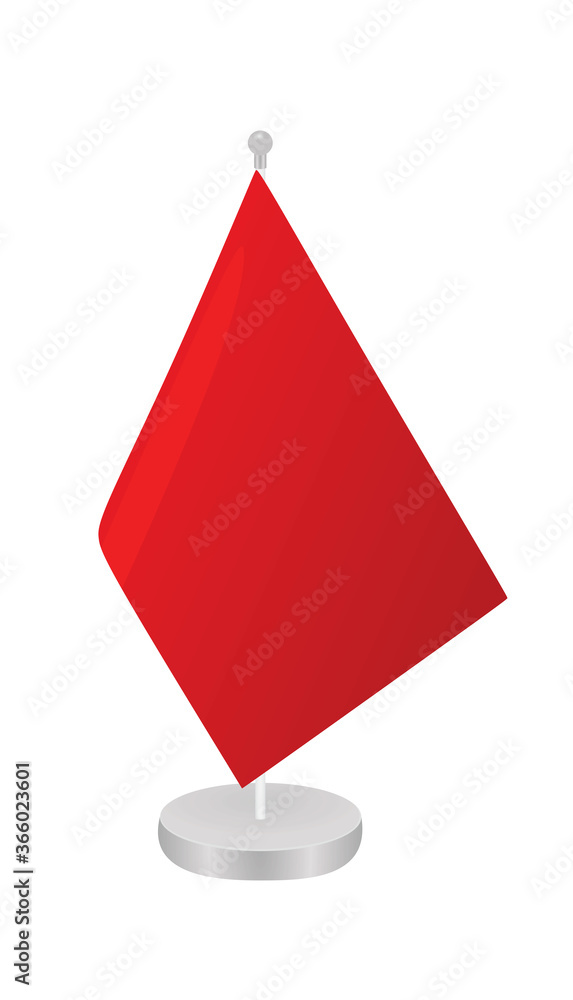 Obraz premium Red table flag template. vector illustration