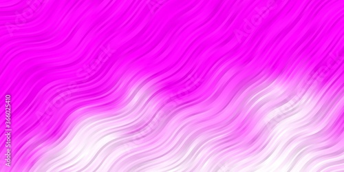 Light Pink vector texture with curves. Abstract gradient illustration with wry lines. Pattern for commercials, ads.