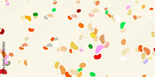 Light multicolor vector template with abstract forms.