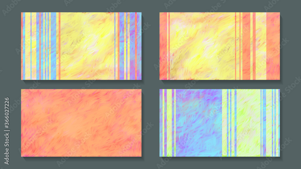 Naklejka premium Set of four abstract backgrounds.