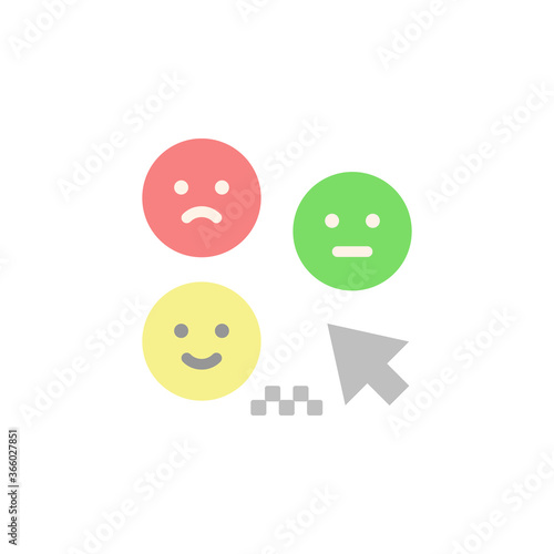 Feedback, emoji icon. Simple color vector elements of taxi service icons for ui and ux, website or mobile application
