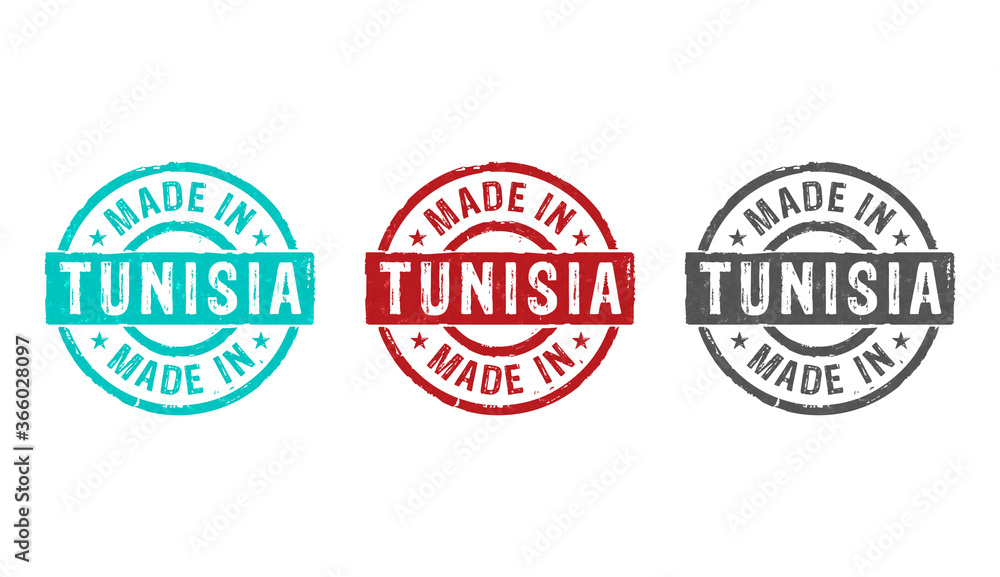 Made in Tunisia stamp and stamping Made in Tunisia stamp and stamping