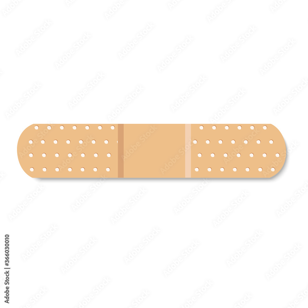 adhesive plaster on a white background adhesive plaster on a white background