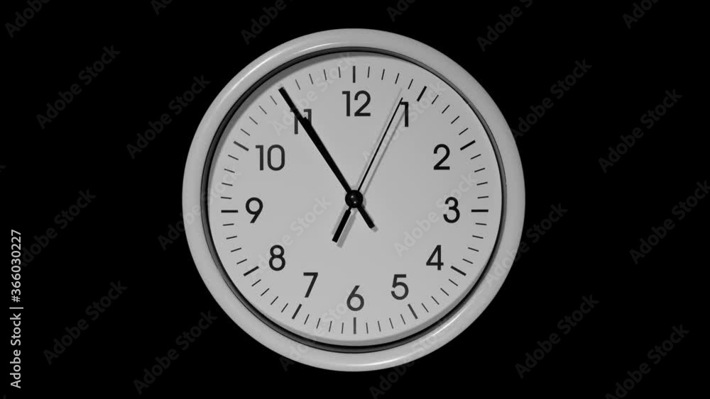 Clock Face Close Up in Time Lapse on black background. Clocks running fast. Clock dial close-up isolated on a black background. Clock Face Close Up in Time Lapse on black background. Clocks running fast. Clock dial close-up isolated on a black background.