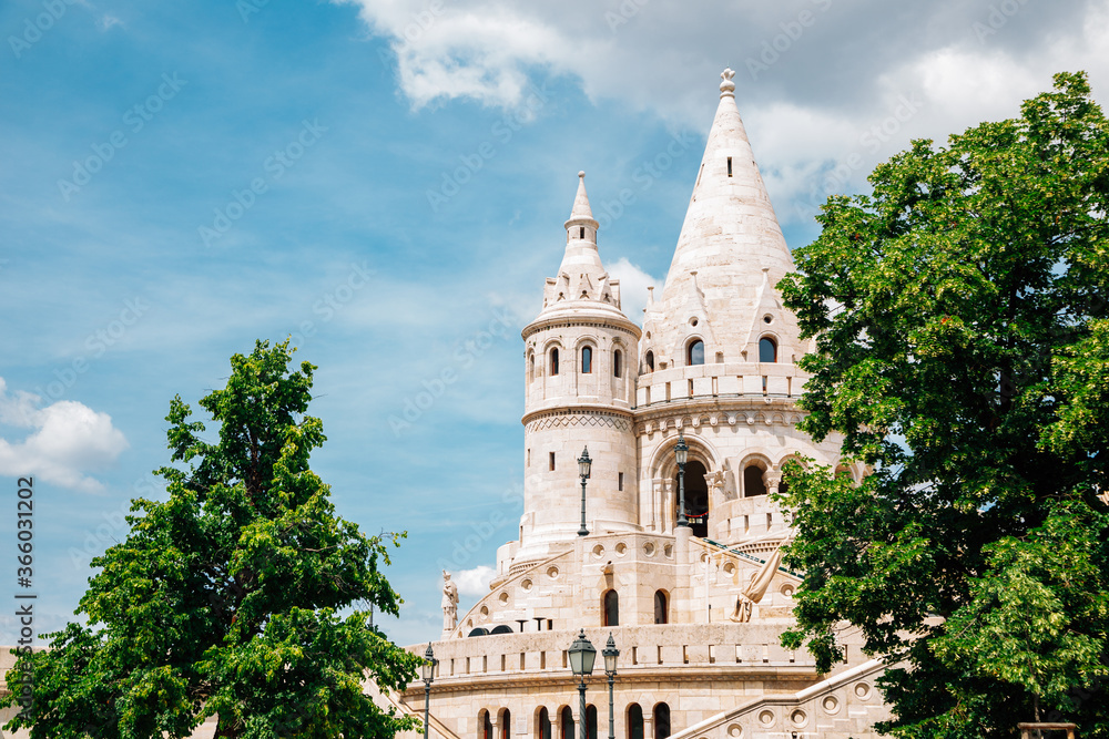 Fisherman's Bastion at Buda district in Budapest, Hungary