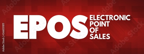 EPOS - Electronic Point of Sales acronym, business concept background