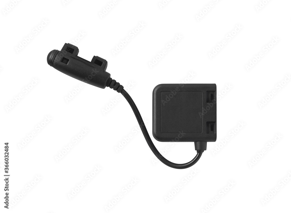 Wireless bike sensor for speed, distance and cadence measuring isolated on white background Wireless bike sensor for speed, distance and cadence measuring isolated on white background