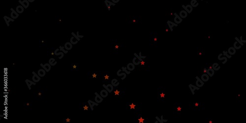 Dark Green, Red vector template with neon stars. Blur decorative design in simple style with stars. Pattern for wrapping gifts.