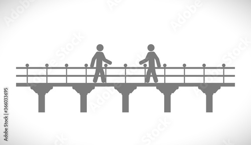 bridge icon with person