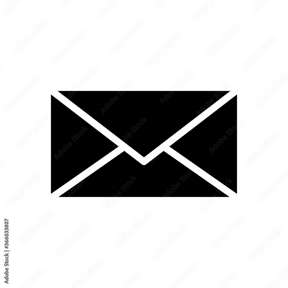 Envelope pictogram, icon isolated on a white background. EPS10 vector file Envelope pictogram, icon isolated on a white background. EPS10 vector file