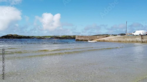 The beautiful coast at Rosbeg in County Donegal - Ireland photo