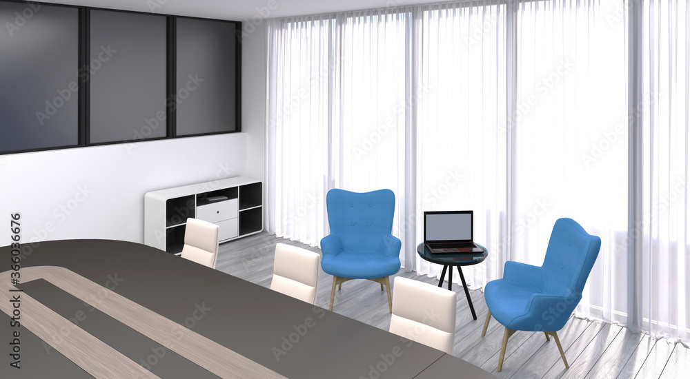 A concept of an office and how it can be simply decorated. A light plays the main role in an office space. This 3d render is clean, relaxing and motivational. A concept of an office and how it can be simply decorated. A light plays the main role in an office space. This 3d render is clean, relaxing and motivational.