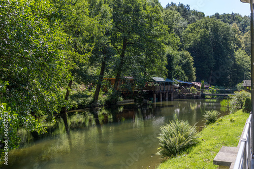 Fluß im Elbsandsteingebirge