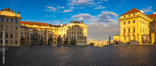Panorama of the Royal Palace in Prague Castle